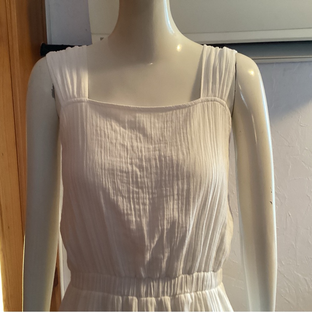 LOFT White Sleeveless Mini Dress - Picture 2 of 8